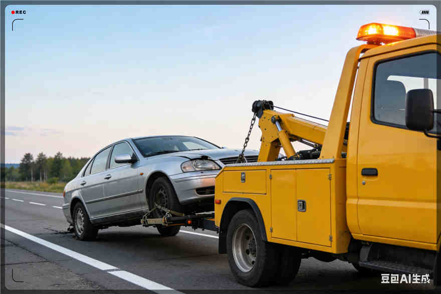 镇原拖车救援电话【案例】